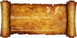 Windisch Jácint névjegykártya